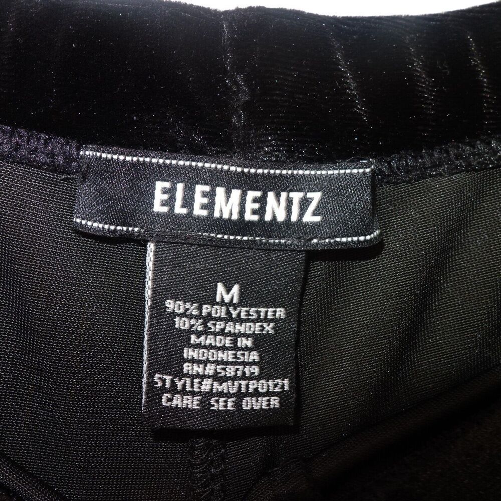 Elementz Wide Leg Velour Lounge Pants Elastic Waist Y2K Women's Medium - Picture 3 of 4